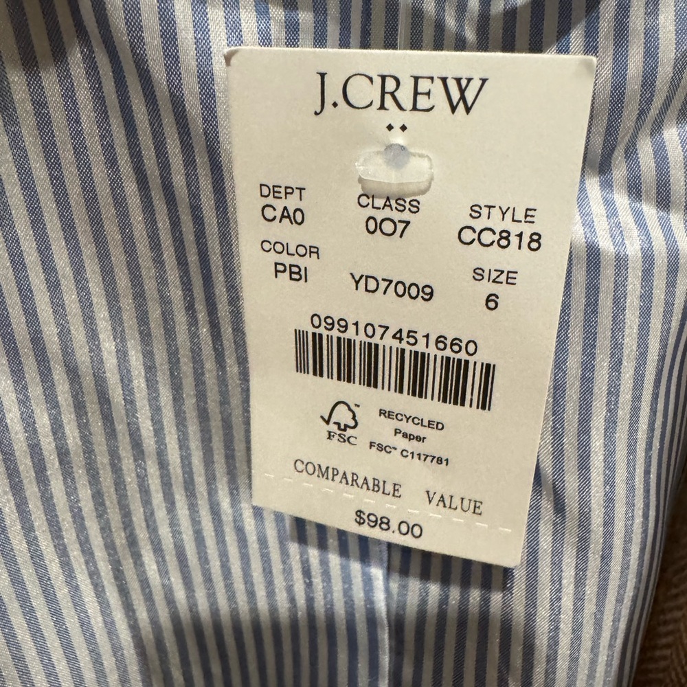 NWT J.Crew Tan Herringbone Vest - Picture 4 of 4